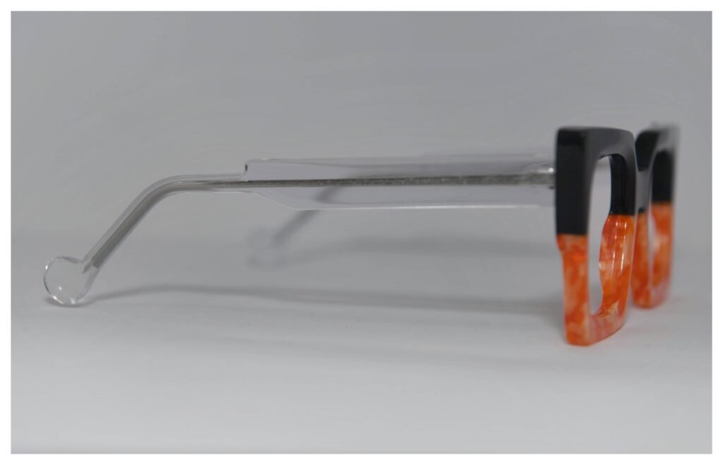 Monture sur mesure Agathe bleu orange