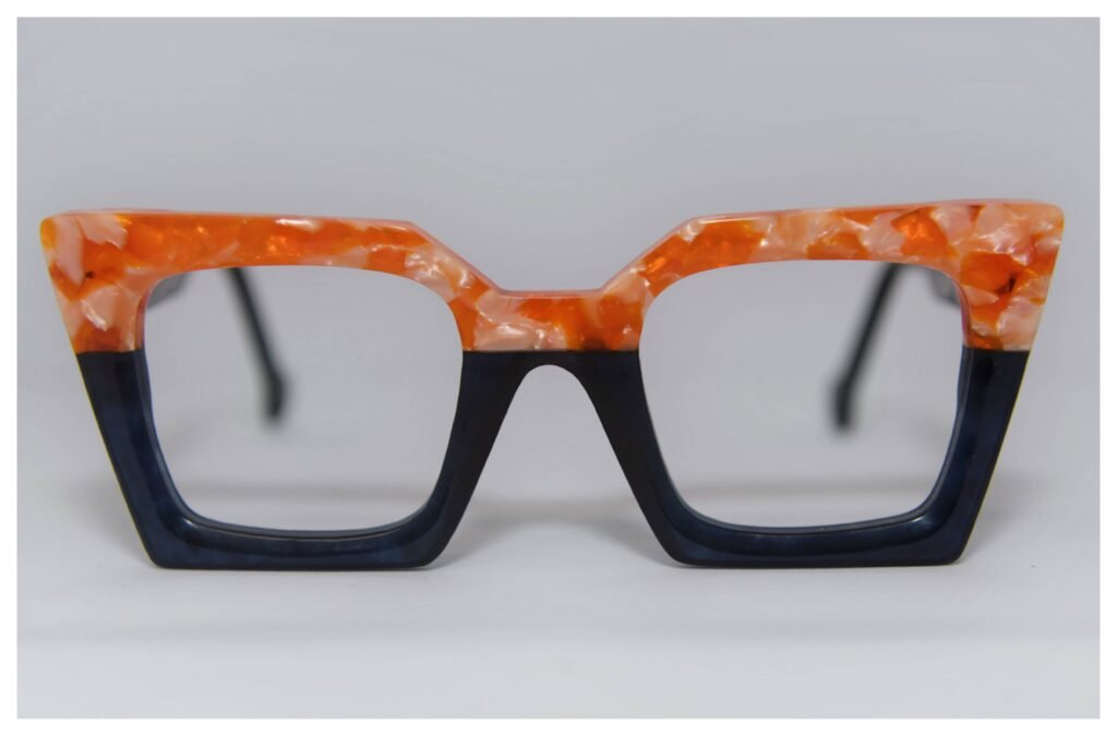 Monture artisanale agathe 4 bicolore fabriquée à la main